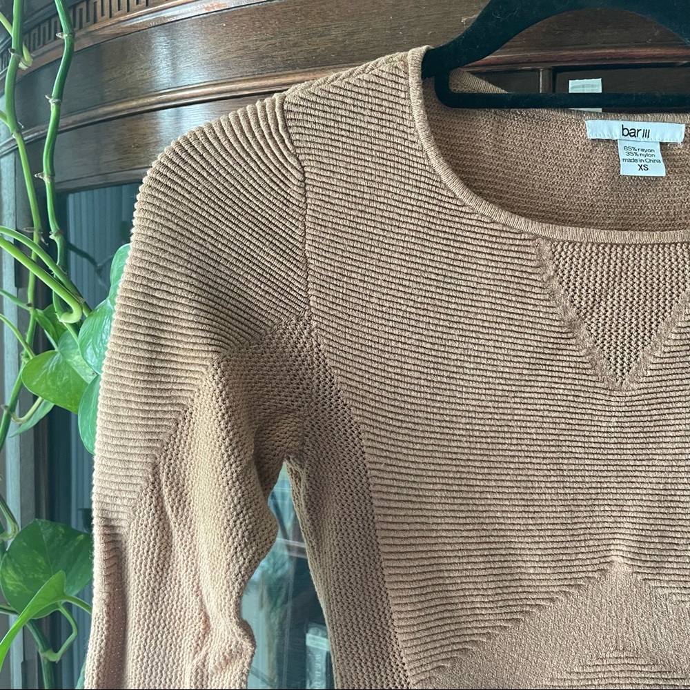 Bar III peplum sweater - Picture 3 of 5